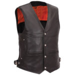 High Quality Racing Leather Vest Leather Motorbike Vest - Image 4