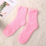 Most Popular Womens Short Fluffy Microfiber Home Thick Socks - Image 3
