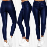 Fashion New Women Lady Girls Female PU Leather Pant - Image 4
